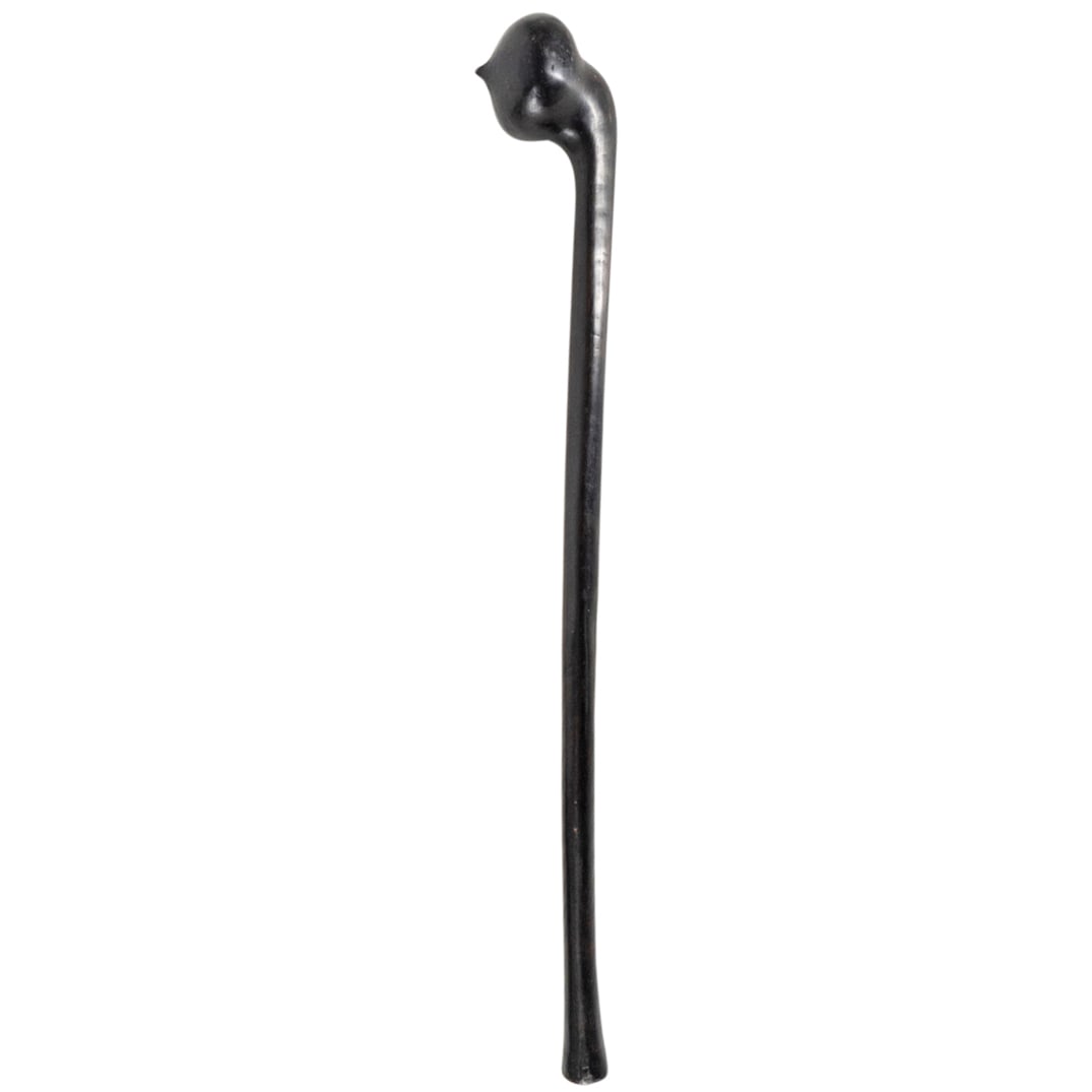 Antique African Carved Hard Wood Knobkerrie Club: DESCRIPTION: Antique carved knobkerrie battle and hunting club featuring a polished shaft and a smooth knob ending in a piercing point. CIRCA: 19th to early 20th Century ORIGIN: Southern/Eastern Afric
