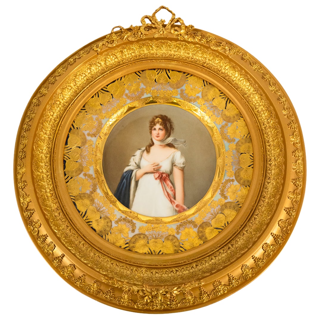 Antique Royal Vienna "Louise" Porcelain Display Plate (1 of 7)