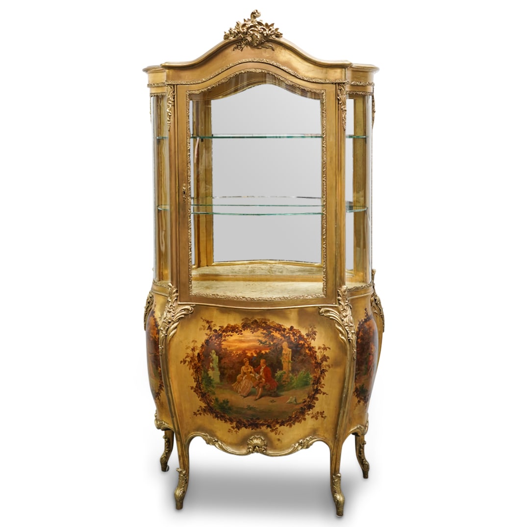 Antique French Gilt Wood Vitrine (1 of 11)