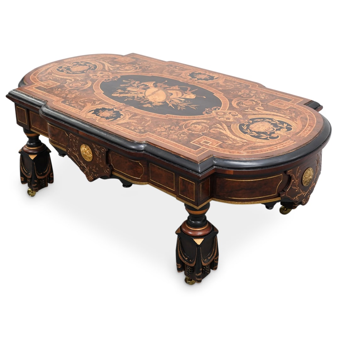 Harter Neoclassical Marquetry Low Table (1 of 9)