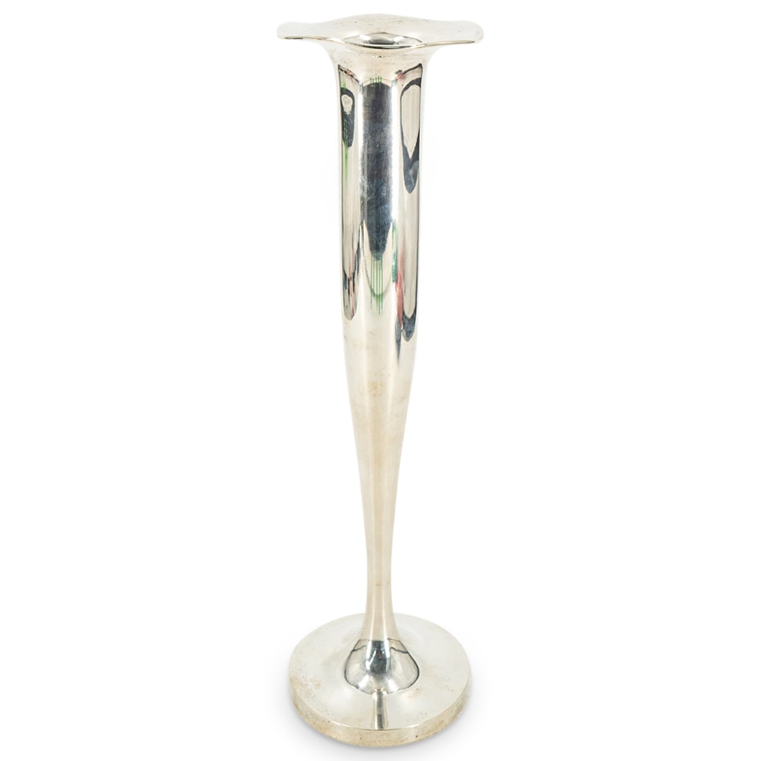 Art Deco Sterling Silver 17" Trumpet Vase (1 of 6)