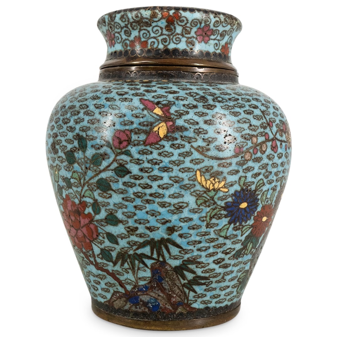 Fine Japanese Edo To Meiji Period Cloisonne Tea Caddy (1 of 4)