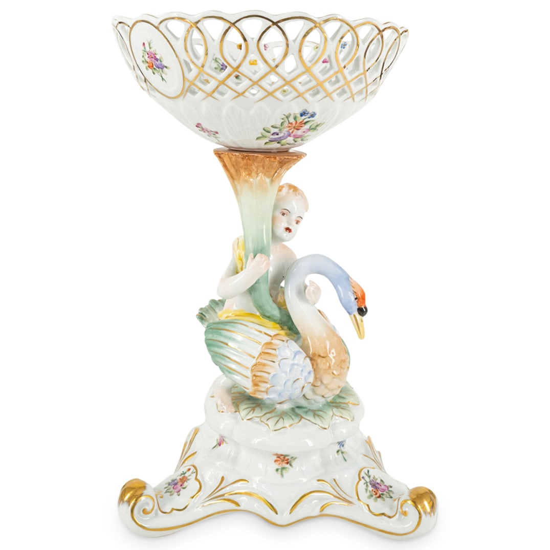 Dresden Porcelain Centerpiece Bowl (1 of 6)