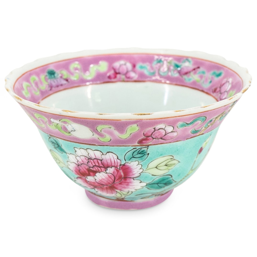 Antique Chinese 19th Cent. Nyonya Straits Porcelain Bowl (1 of 5)