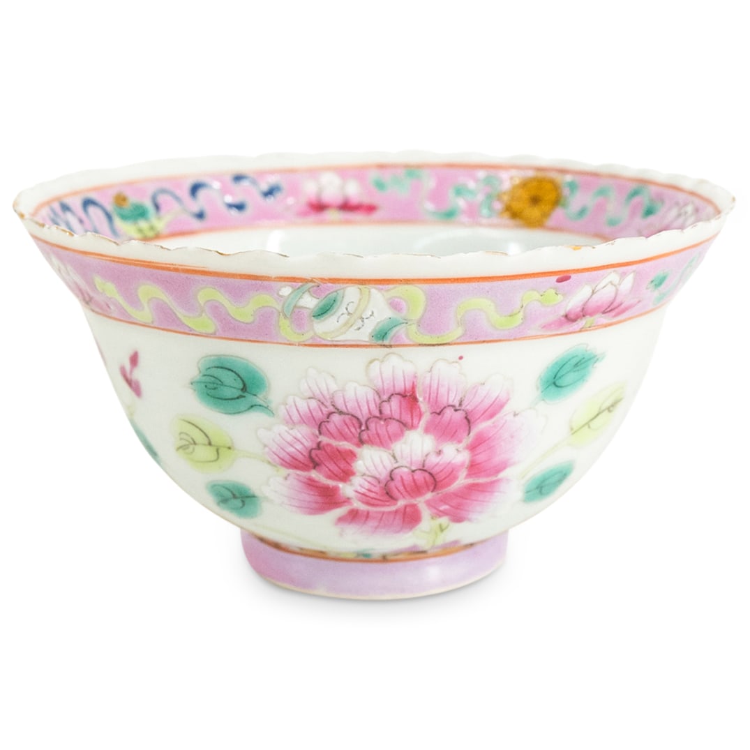 Antique Chinese 19th Cent. Nyonya Straits Porcelain Bowl (1 of 6)