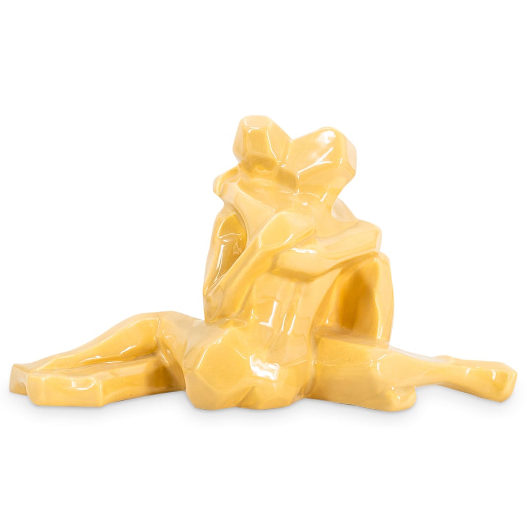 Signed Jard M Porcelain Embracing Lovers (1 of 5)