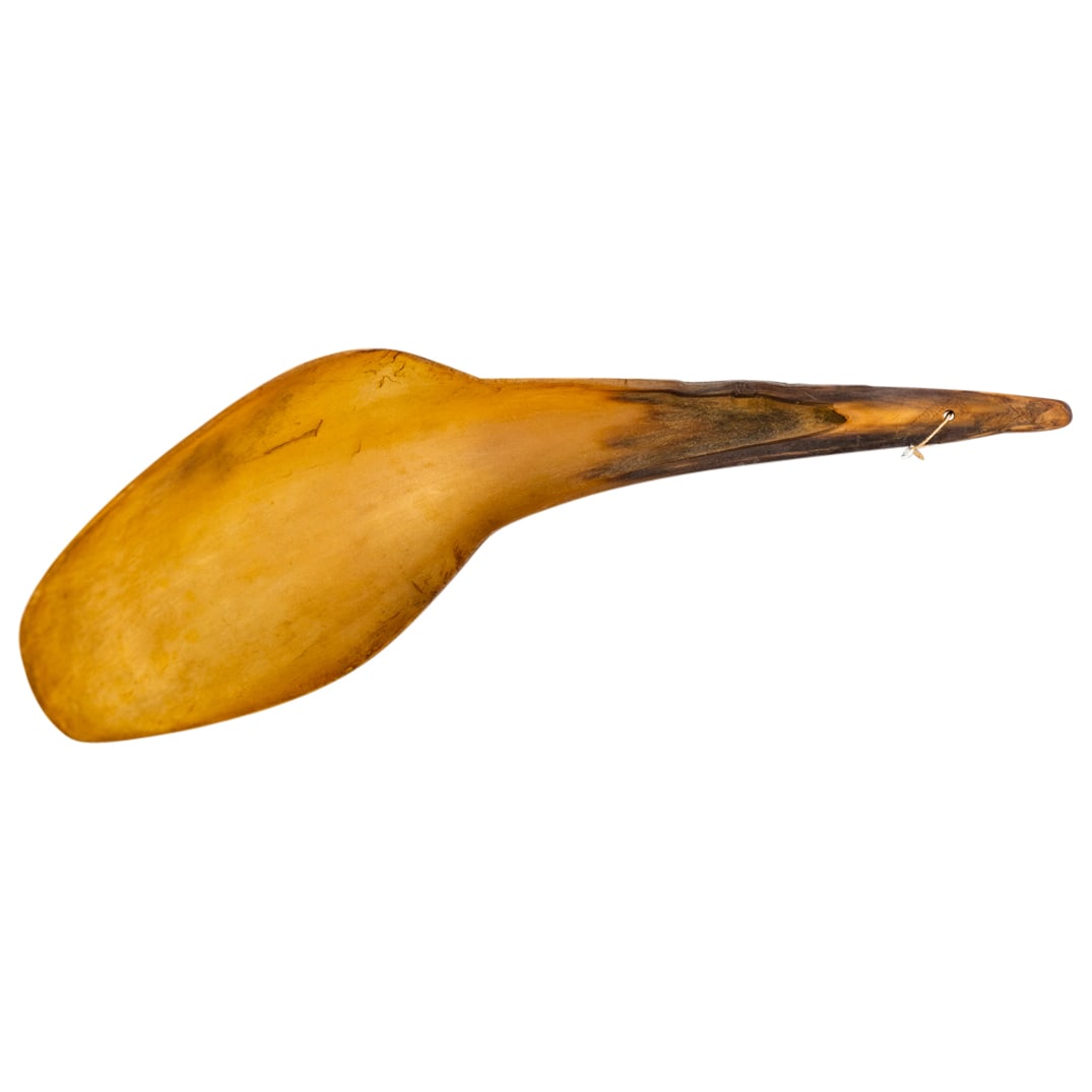 Antique Native American Northwest Coast Carved Horn Feast Ladle (1 of 5)