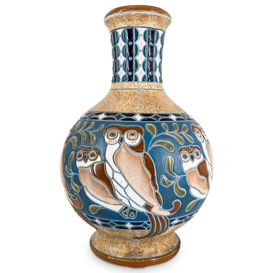 Studio Pottery Glazed Ceramic Owl Vase (1 of 4)