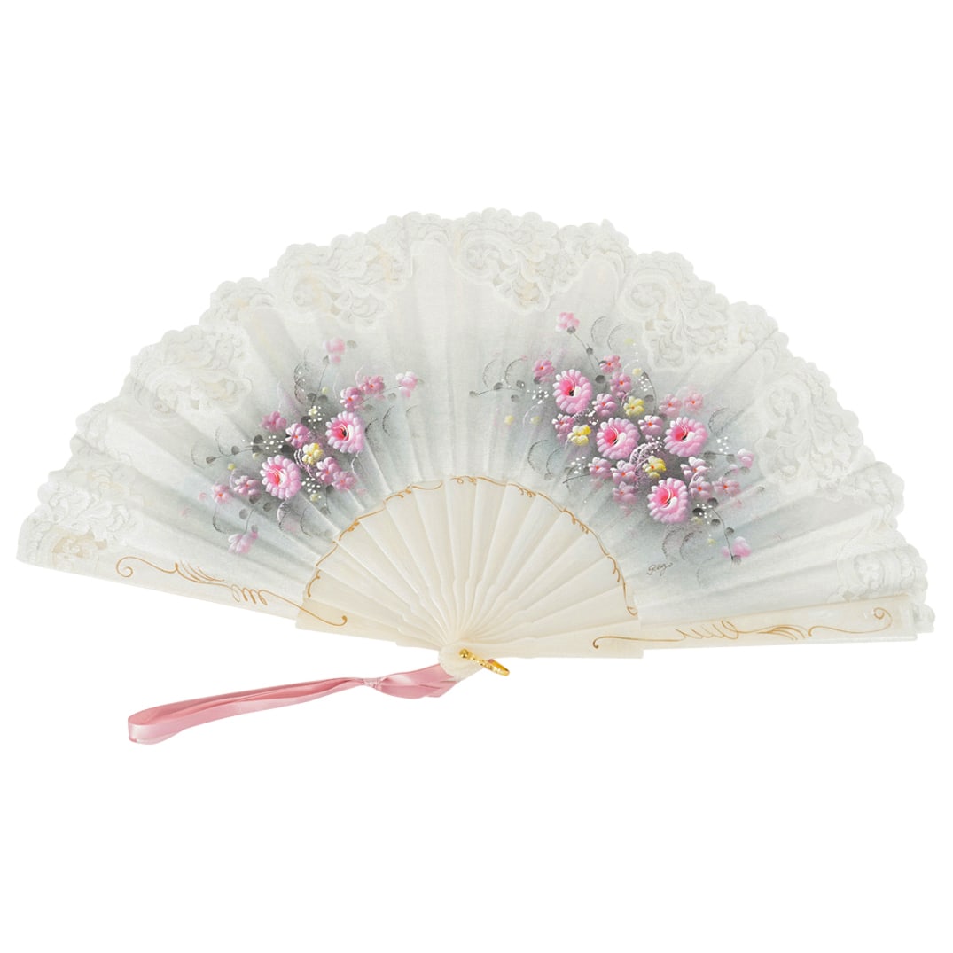 Vintage Spanish Hand Made Folding Fan (1 of 8)