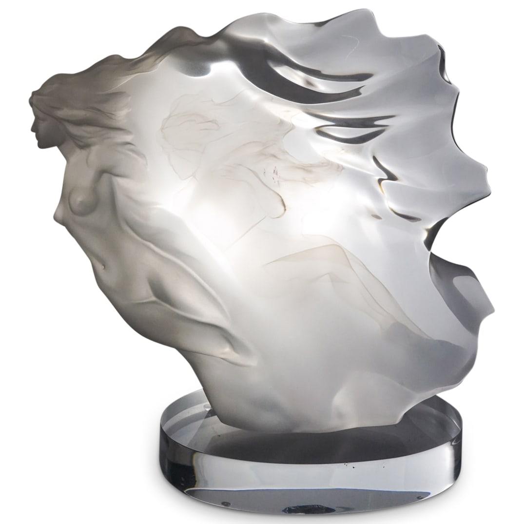 Frederick Hart (American, 1943-1999) "Spirita" Acrylic Sculpture: DESCRIPTION: Acrylic resin sculpture by Frederick Hart (American, 1943 - 1999) entitled "Spirita" depicting two nude women. Signed "Hart" and numbered "181/350" at bottom. Additionally marked with "[c