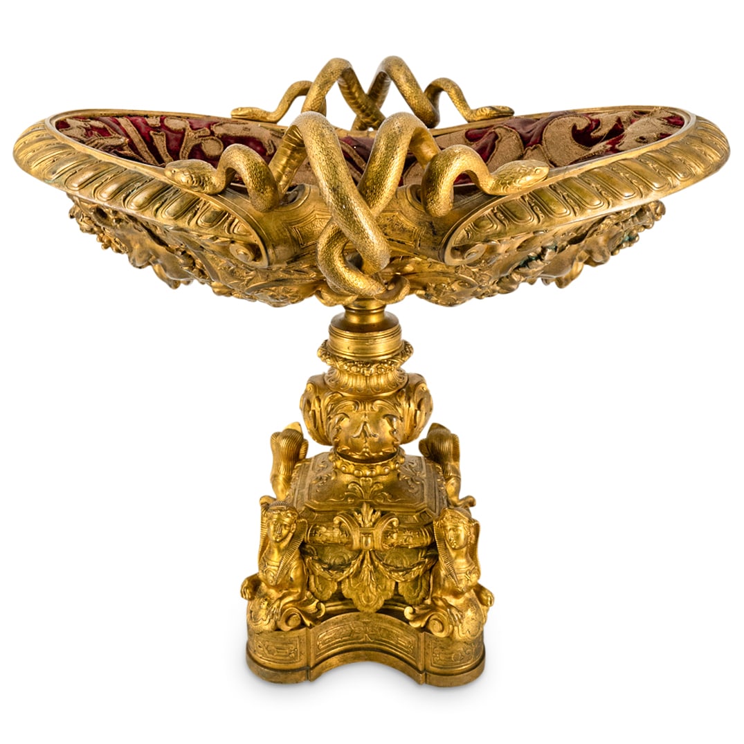 Antique French Ormolu Bronze Egyptian Revival Centerpiece (1 of 6)