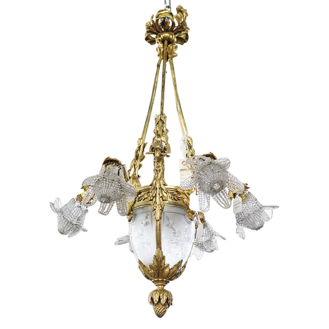 Ex Christie's 19th Century French Gilt Bronze Chandelier (1 of 7)