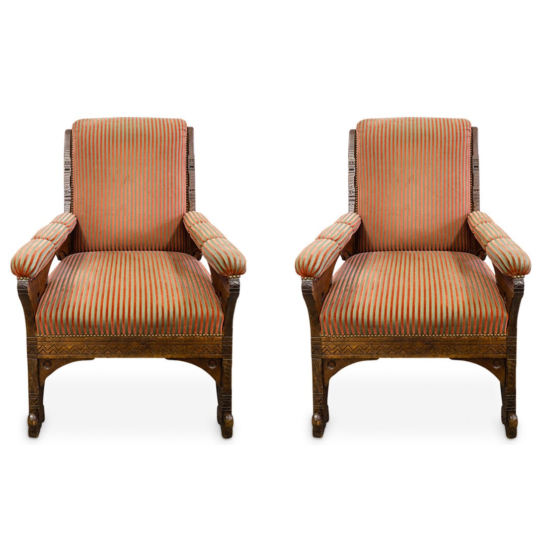 Ex Christies Attrib. John Moyr Smith (1839-1912) Arm Chairs (1 of 9)