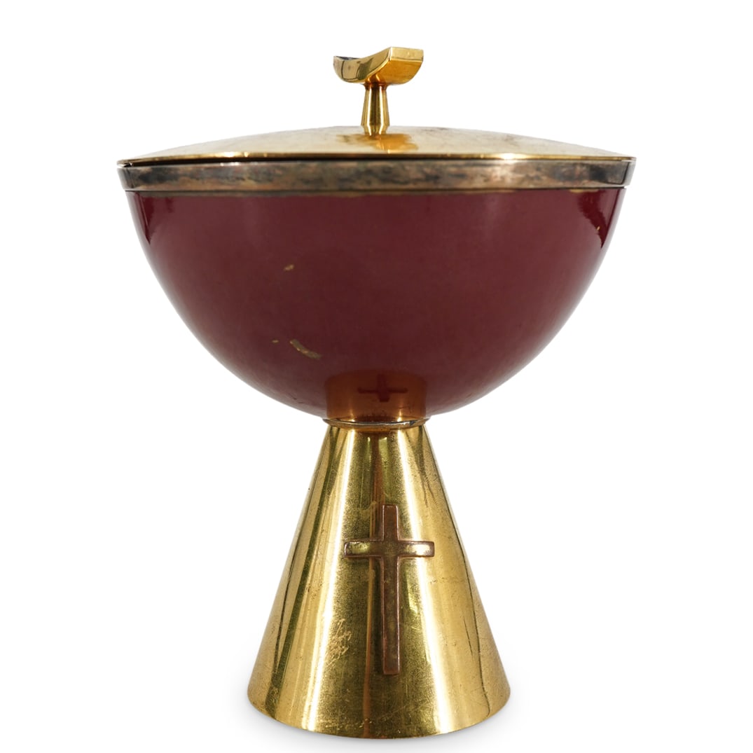 Antique Silver & Enamel Ciborium (1 of 4)