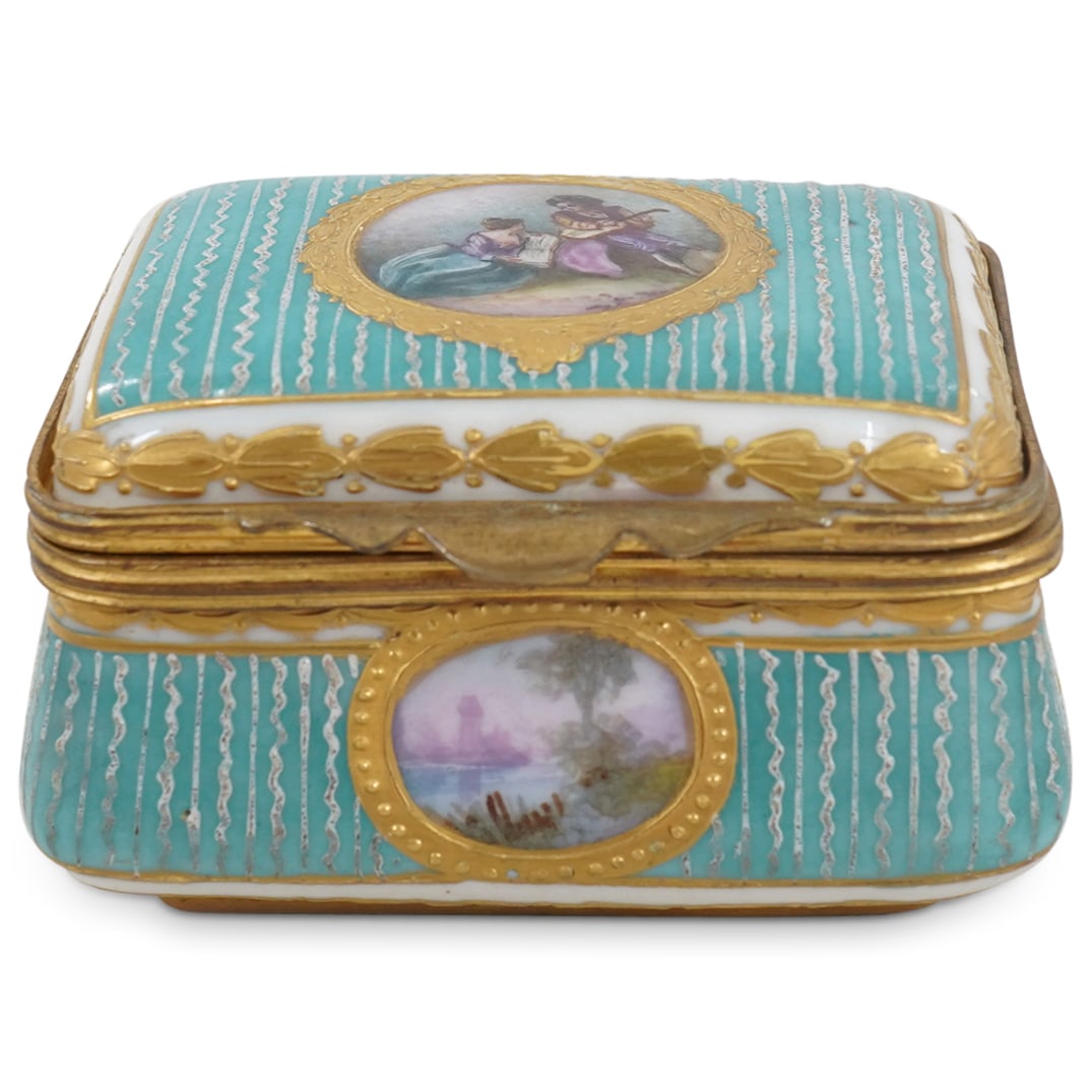 Antique Sevres Hand Painted Trinket Box (1 of 5)