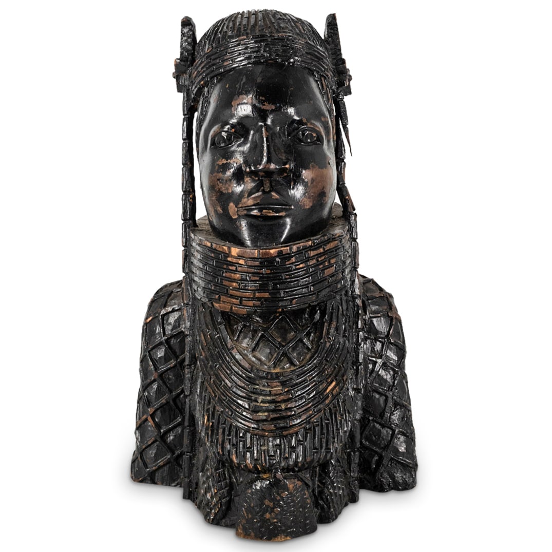 Antique Tribal Benin Sculptural Bust (1 of 7)