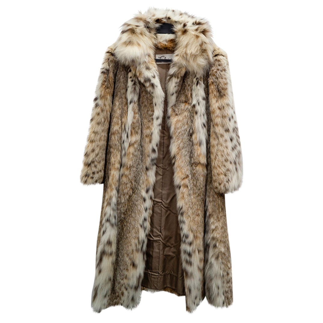 Vintage Fabrizio Wild Cat Fur Coat Auction