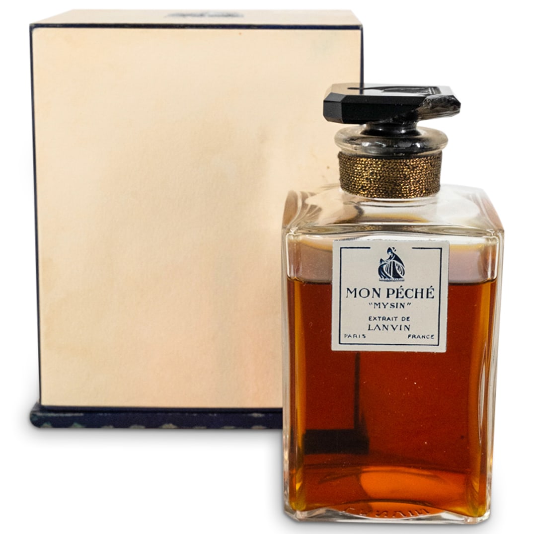 Vintage "Mon Peche" Extrait de Lanvin Perfume Bottle (1 of 4)