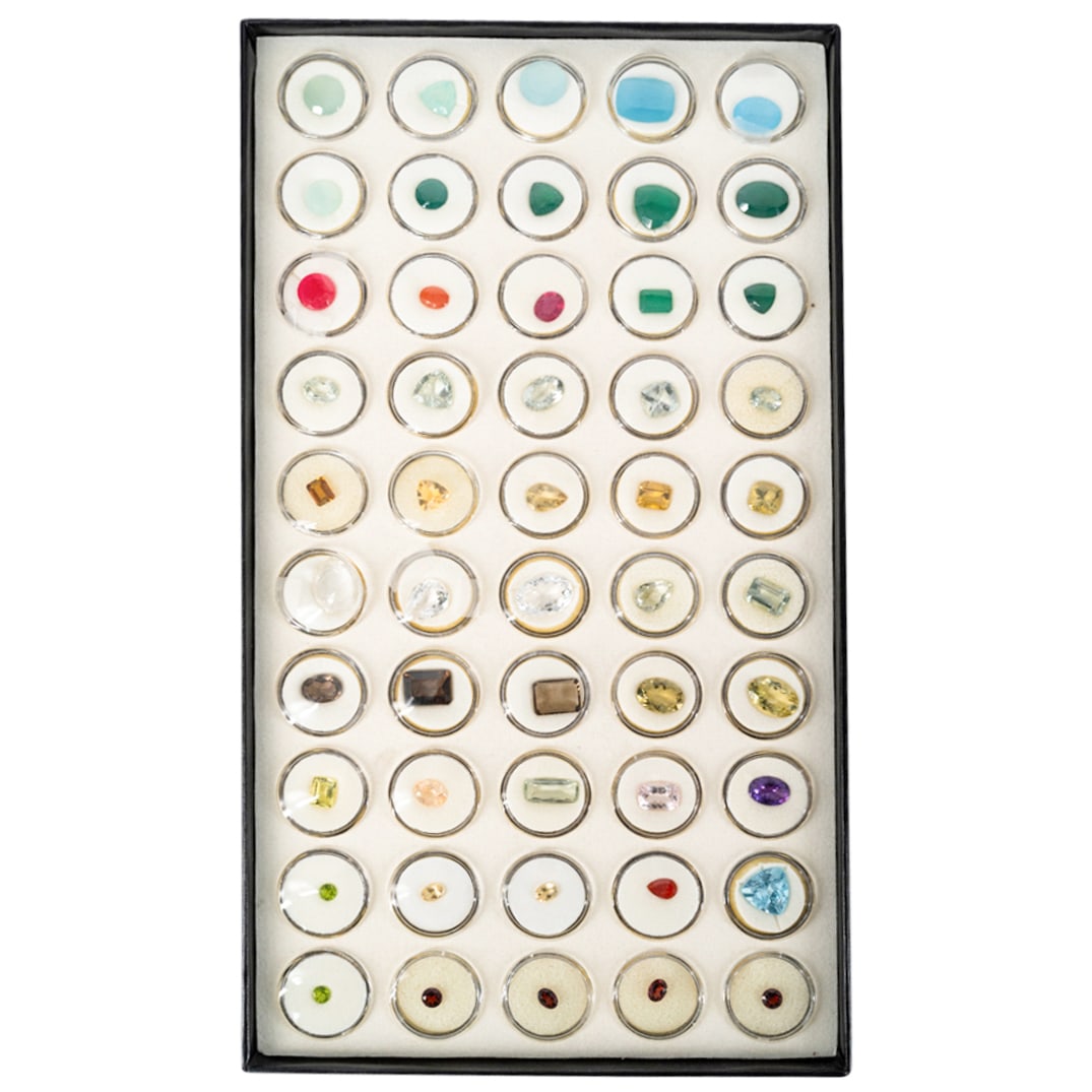 (50 Pc) Semi Precious Stones Collection Set (1 of 7)