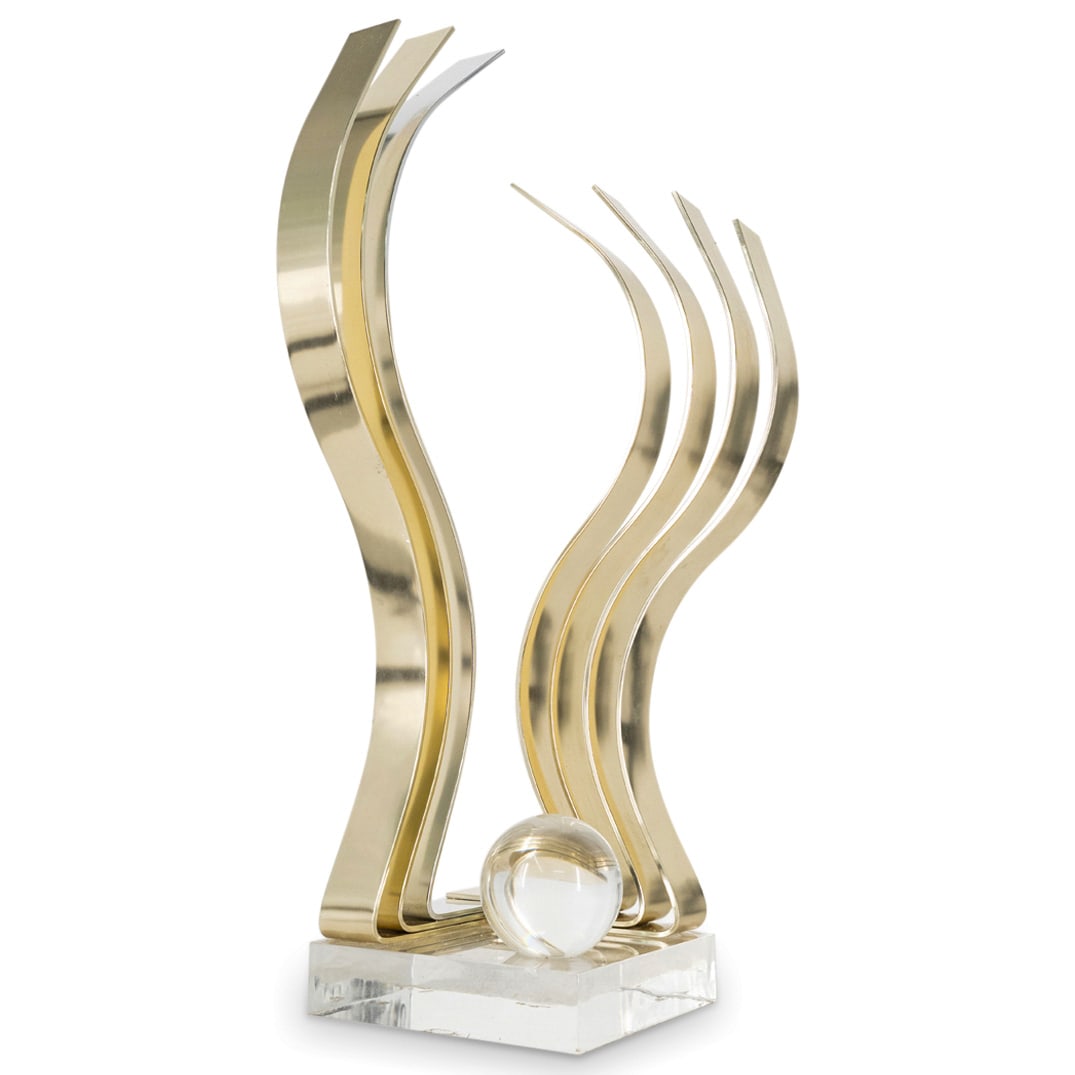 Dan Murphy (American, 20th Century) Mixed Metal & Acrylic Abstract Sculpture (1 of 5)