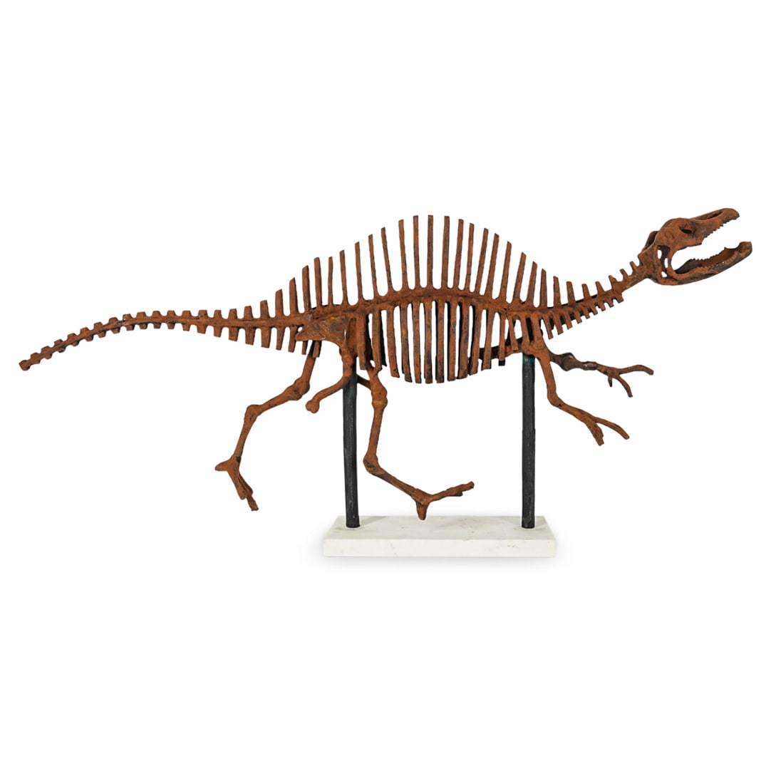 Tyrannosaurus Rex Skeleton Metal Model Sculpture (1 of 4)