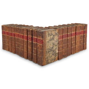 (17 PC ) Antique "British Theatre" Book Collection: DESCRIPTION: (17 Pc) Antique "British Theatre" Book Collection. Printed for the proprietors under the direction of John Bell, British Library, Strand, Bookseller to His Royal Highness the Prince of Wa