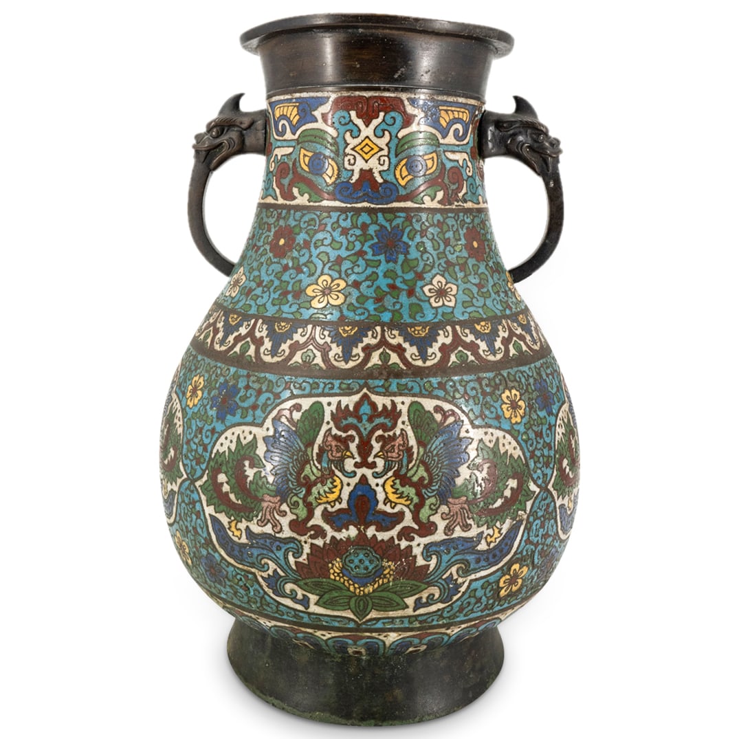 Antique Chinese Cloisonne Bronze Vase (1 of 6)