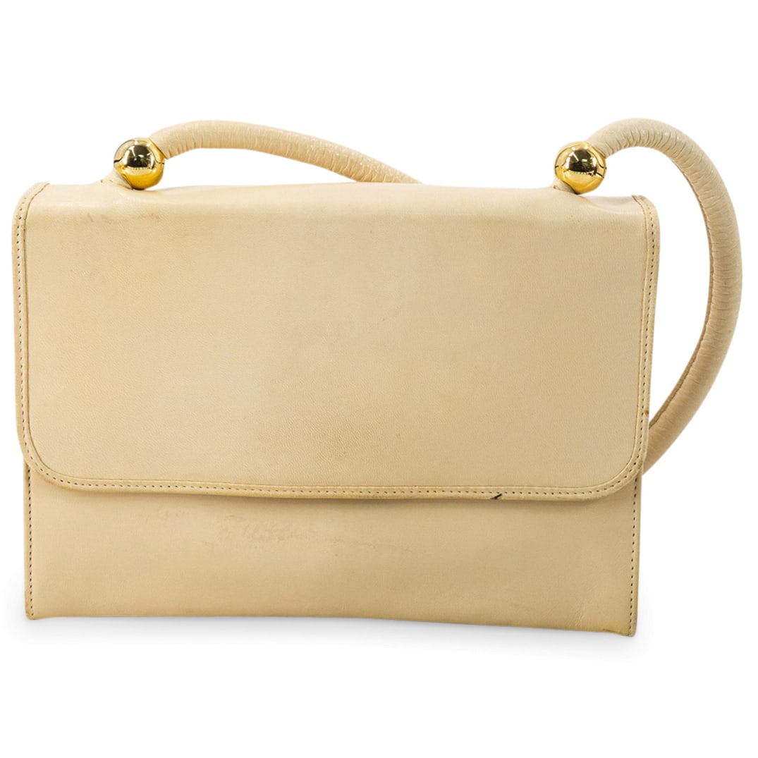 Mark Cross Leather Shoulder Bag: DESCRIPTION: Mark Cross leather shoulder bag featuring rolled strap, magnetic closure and zippered pocket at interior. Marked at interior with "Mark Cross", "Made in Italy" and "373-6625". Includes Ma