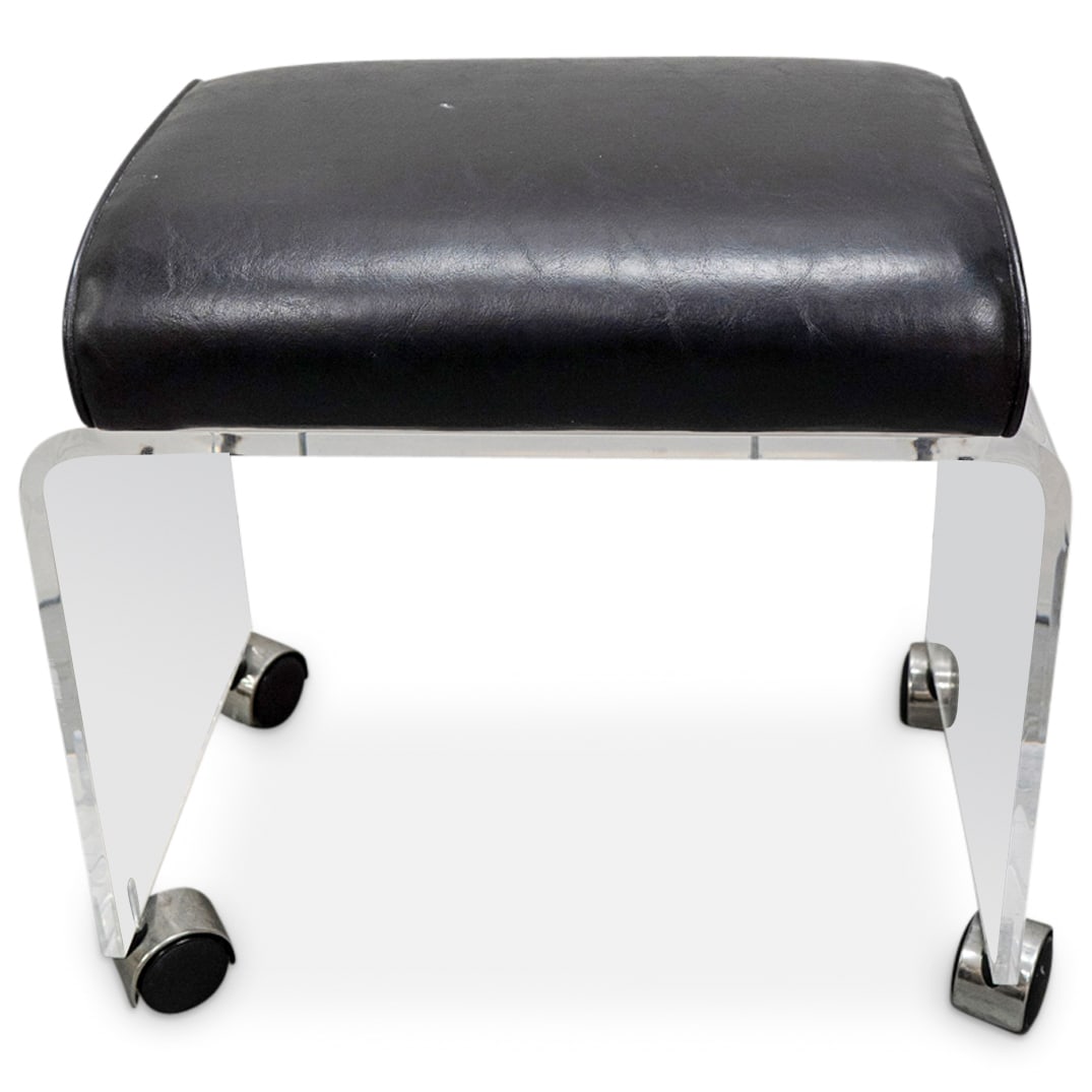 Mid Century Modern Lucite Stool (1 of 6)