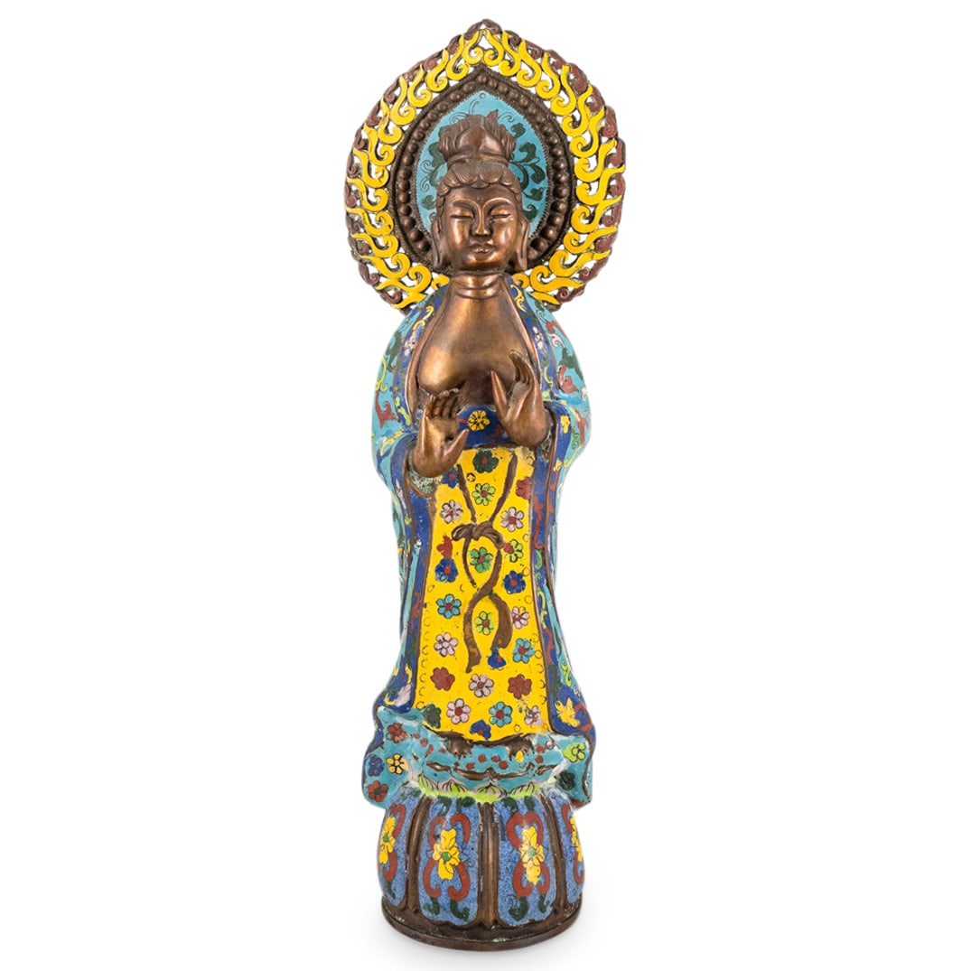 Antique Chinese Cloisonne Bodhisattva (1 of 7)