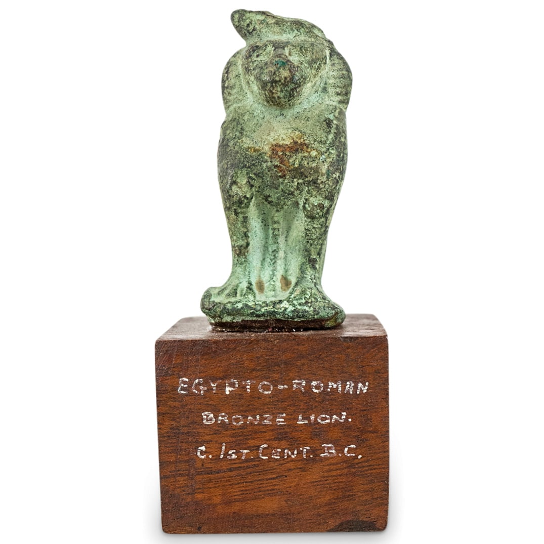 Ancient Roman Bronze Lion Statue (1 of 4)