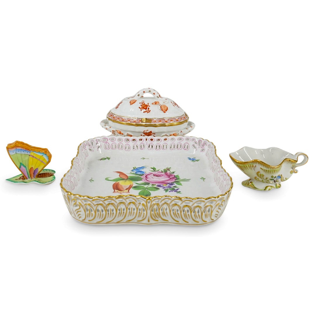 (4 Pc) Herend Porcelain Assorted Grouping Set (1 of 10)