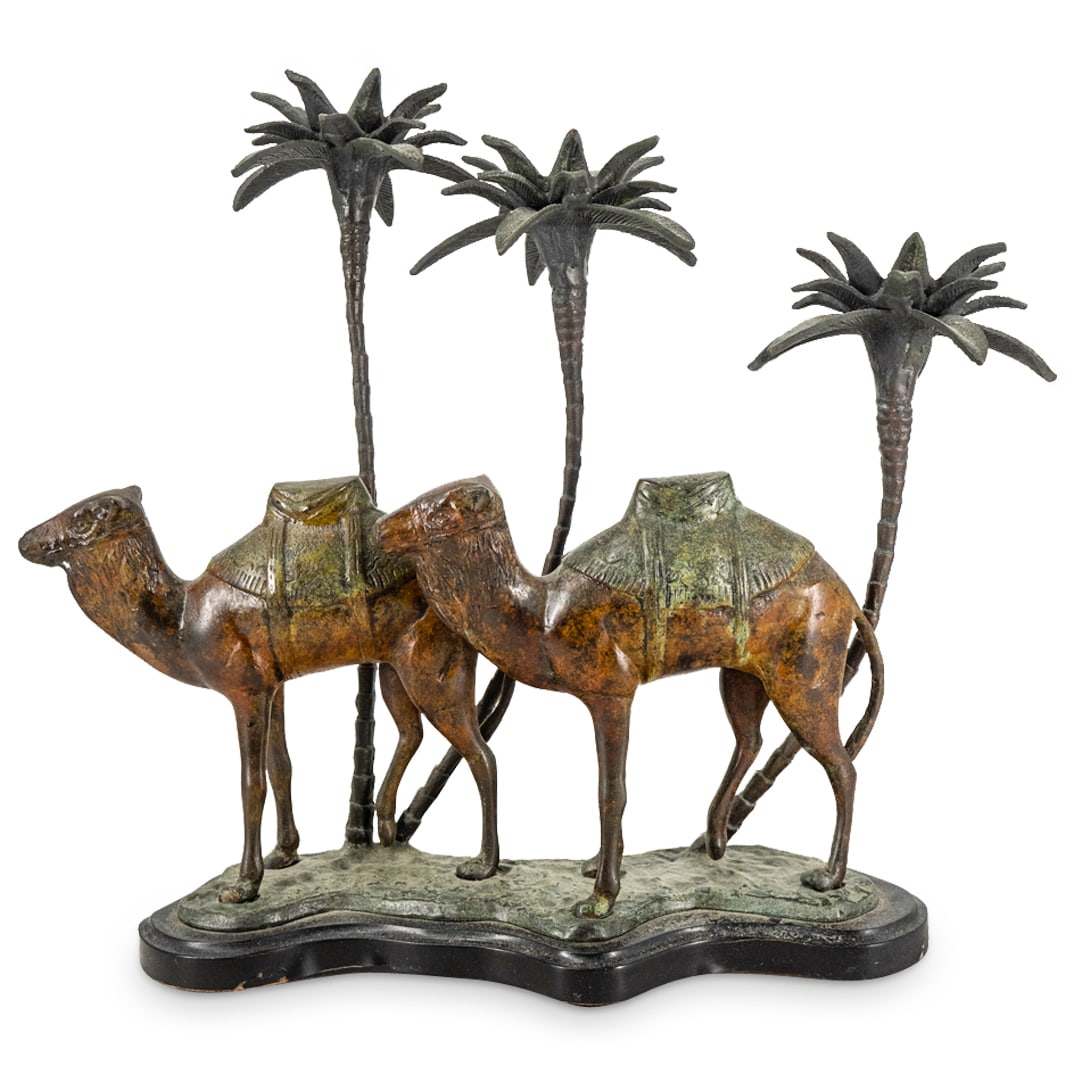 Maitland Smith Style Mixed Metal Candelabrum (1 of 4)