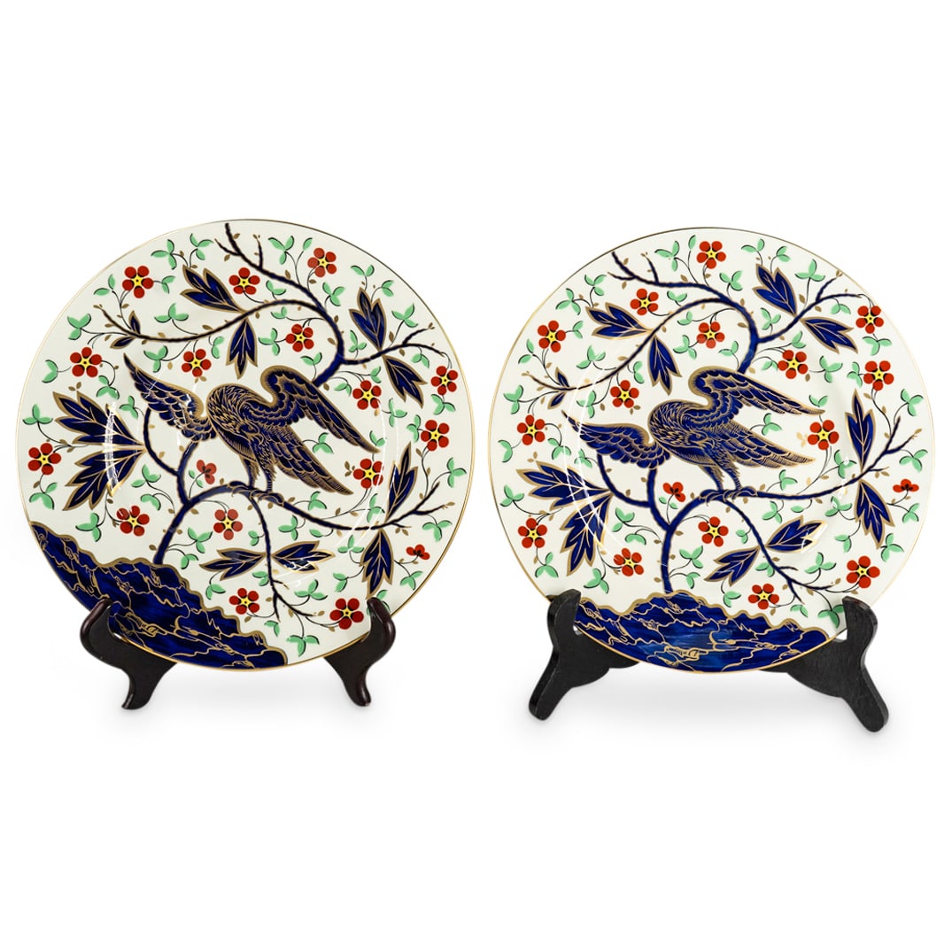 (2 Pc) Royal Worcester Porcelain Collector Plates (1 of 6)