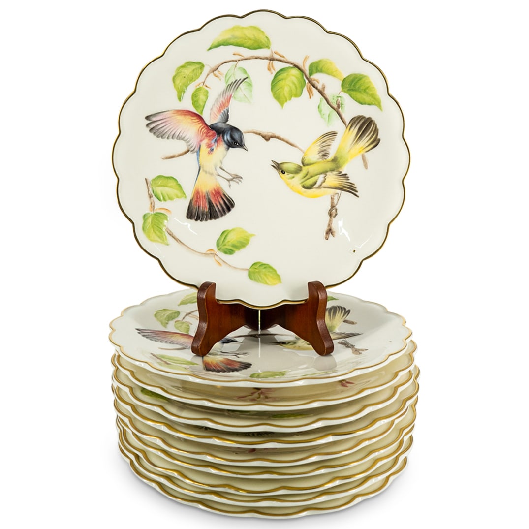 (10 Pc) Royal Worcester "The Birds of Dorothy Doughty" Porcelain Dessert Plates (1 of 7)