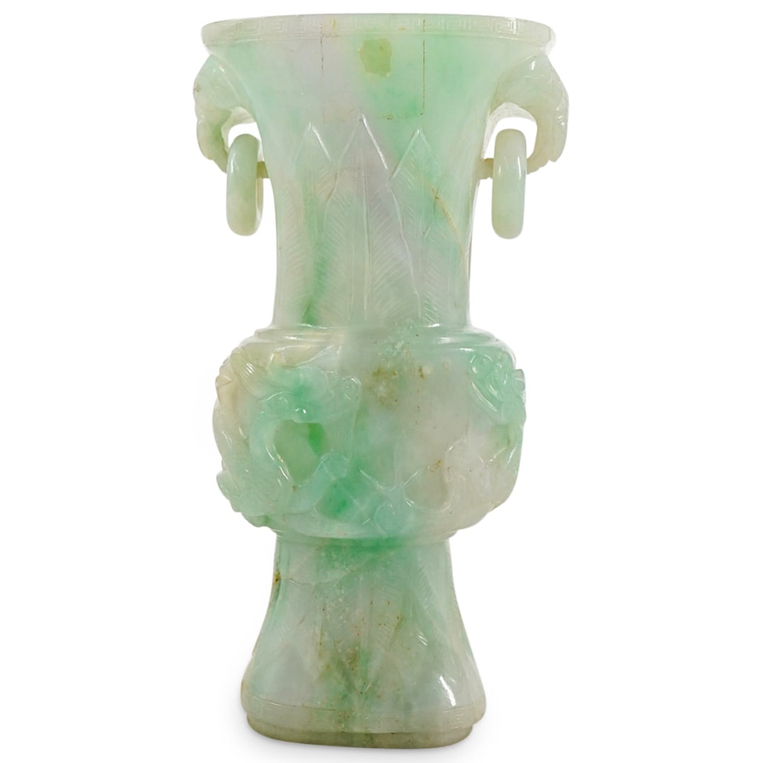 19th Cent. Chinese Archaic Style Jade Urn (1 of 5)