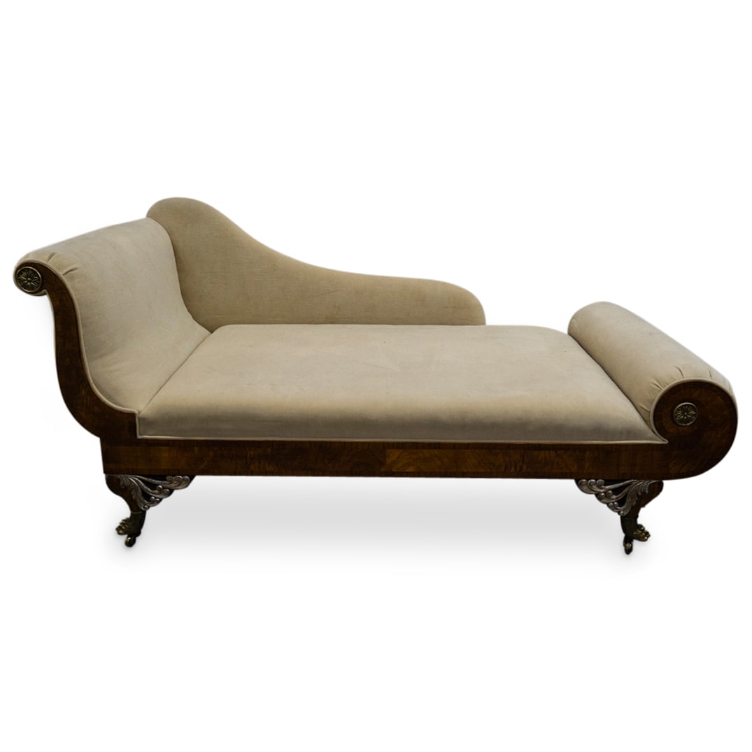 Vintage French Empire Style Fainting Couch Auction