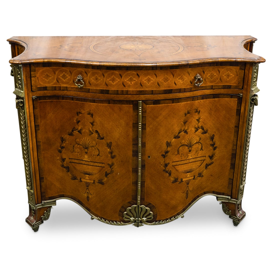 Jonathan Charles Chippendale Style Inlaid LE Cabinet (1 of 10)
