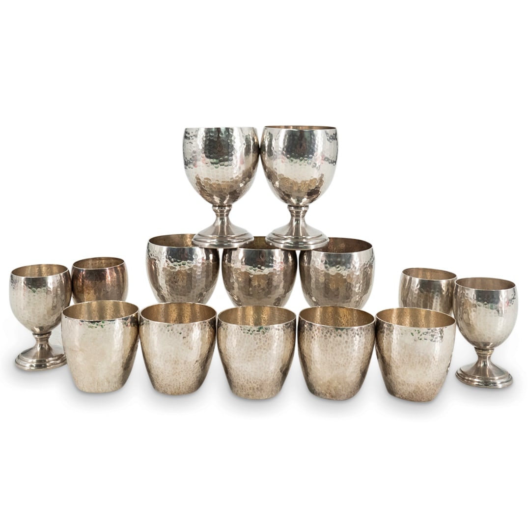(14 Pc) Colombian 900 Silver Liqueur Cups (1 of 6)