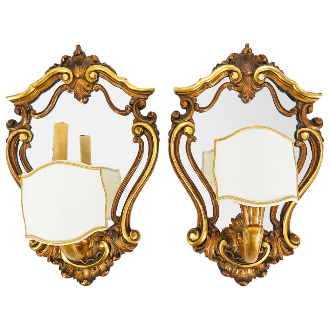 Pair Mirrored Sconces (1 of 5)