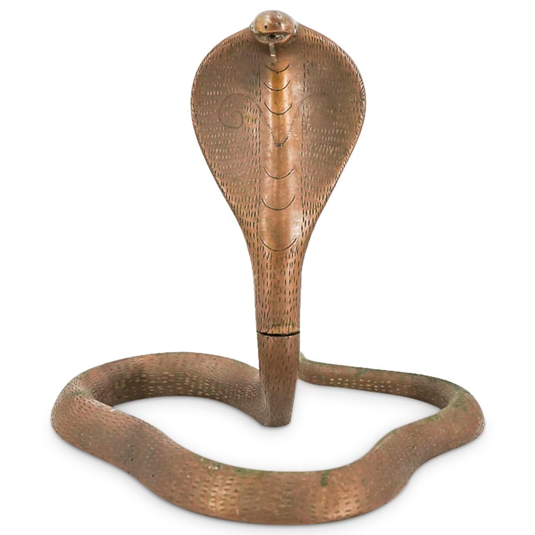 Art Deco Mixed Metal Cobra Pocket Watch Holder (1 of 6)