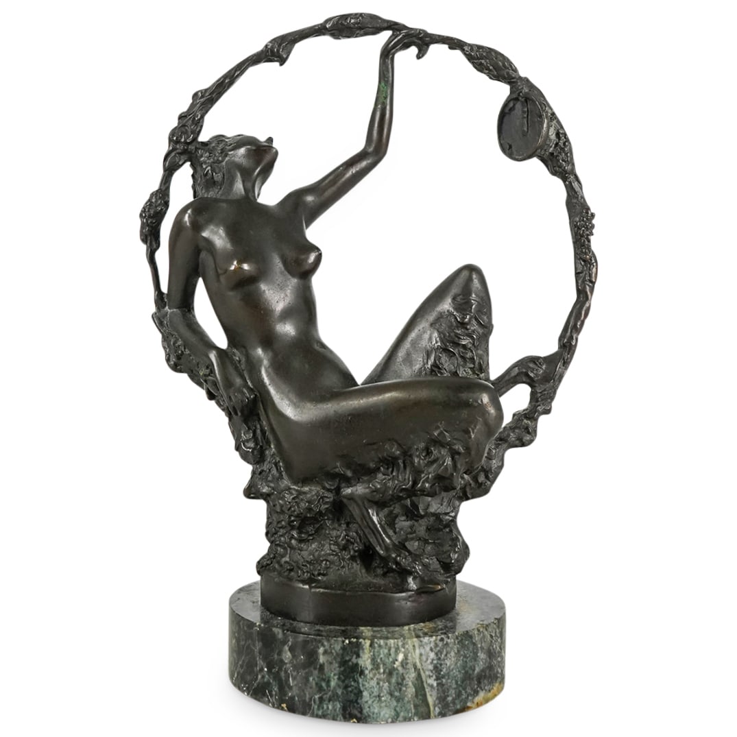 Signed Ressin Art Nouveau Satyress (1 of 6)