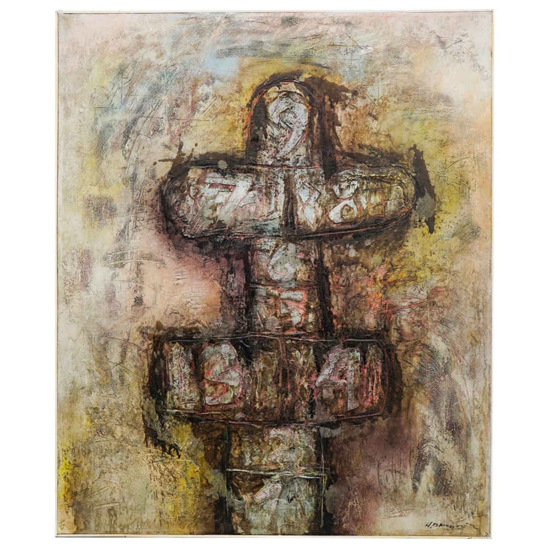 Jaime Ramirez (B. Ecuador) Abstract Painting (1 of 5)