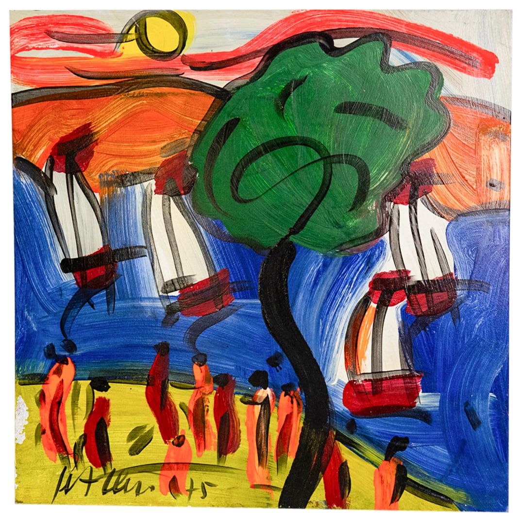 Peter Keil (German, B. 1942) Oil On Panel (1 of 4)