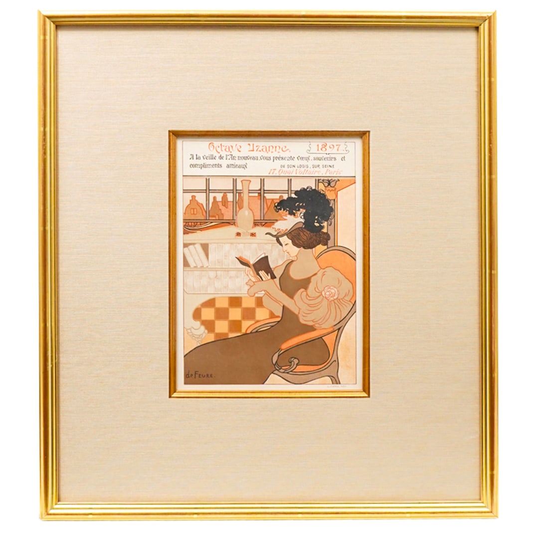 Georges de Feure (1868-1943) Octave Uzanne Cover Lithograph (1 of 6)