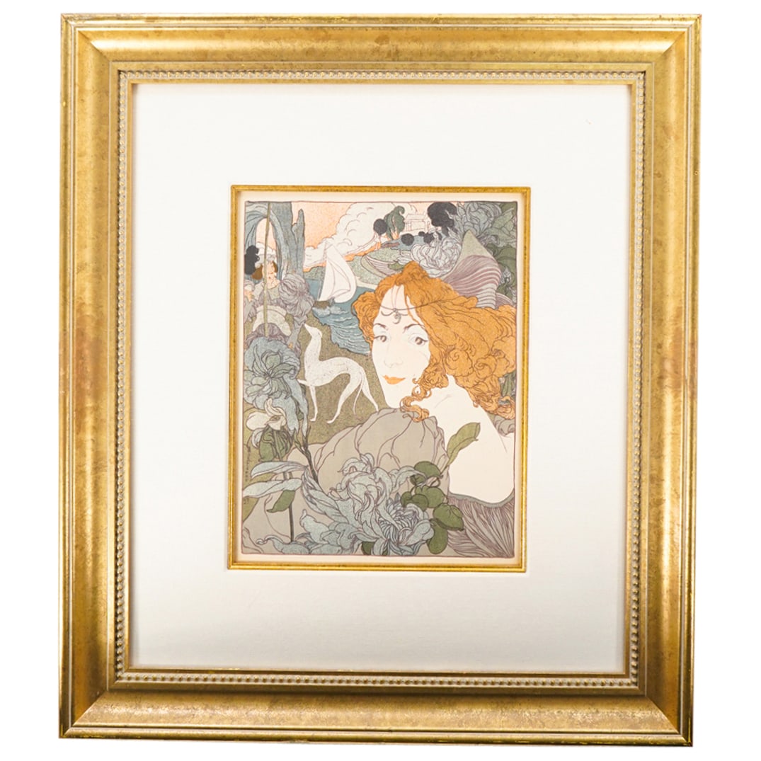 Georges de Feure (1868-1943) "Retour" Lithograph (1 of 5)