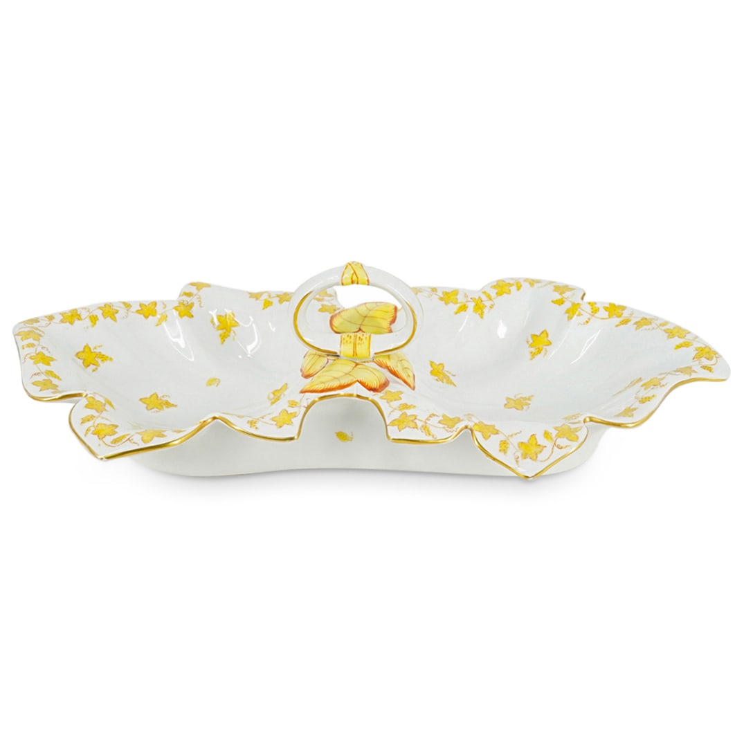 Herend Porcelain Double Leaf Serving Dish (1 of 6)