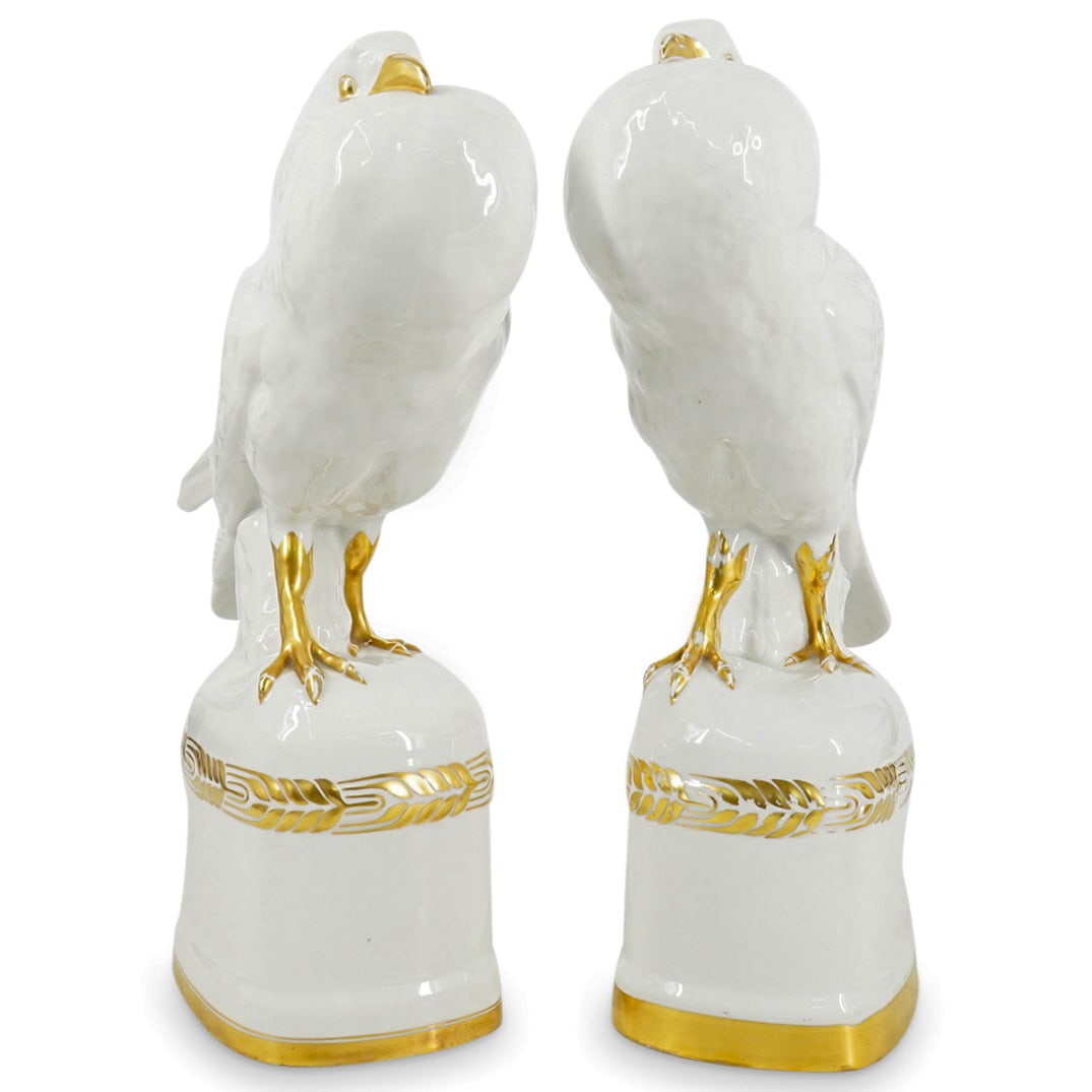 Pair Heinrich & Co. Porcelain Bird Sculptures (1 of 8)