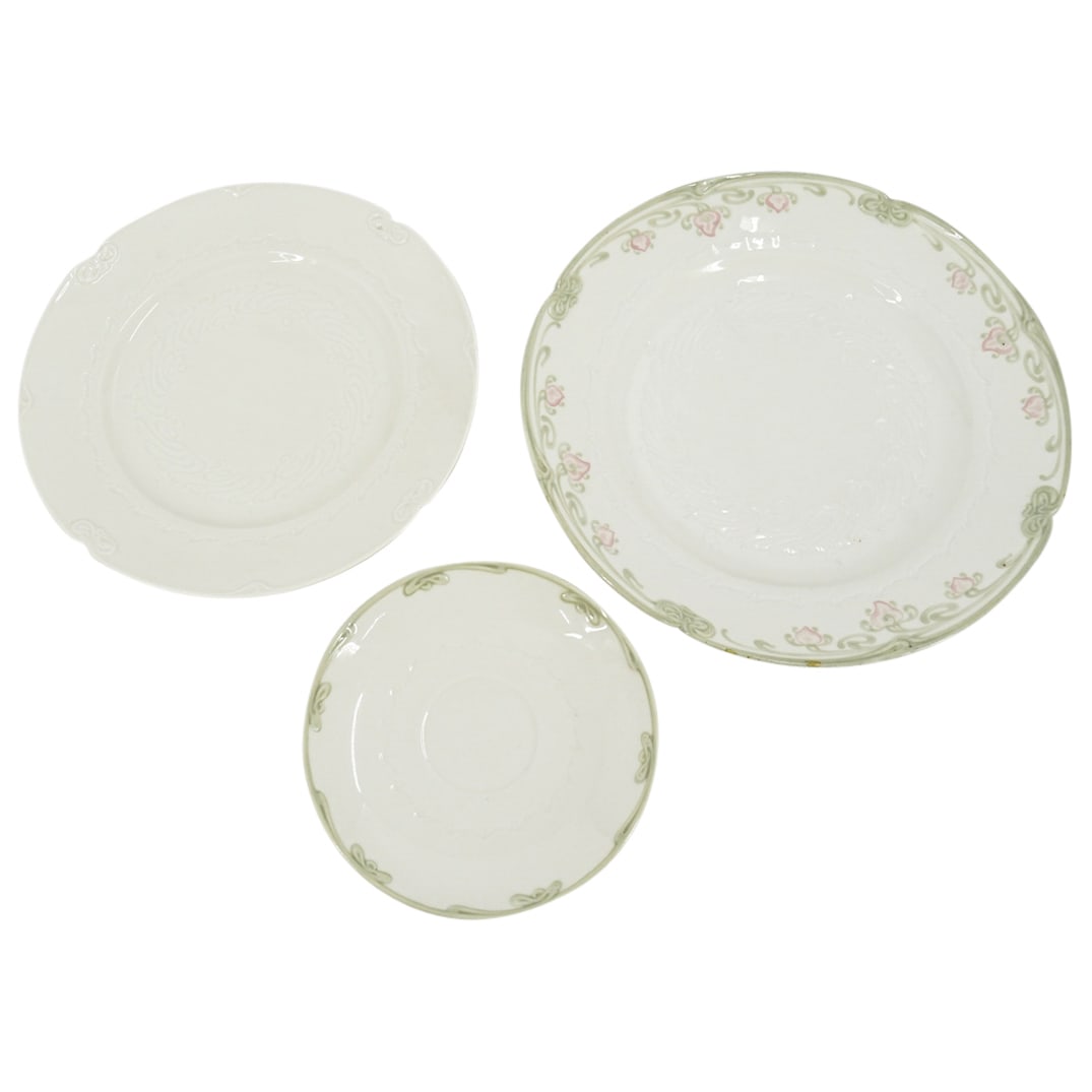 (3 Pc) Art Nouveau Edward Colonna (1862-1948) Canton Porcelain Plates (1 of 10)