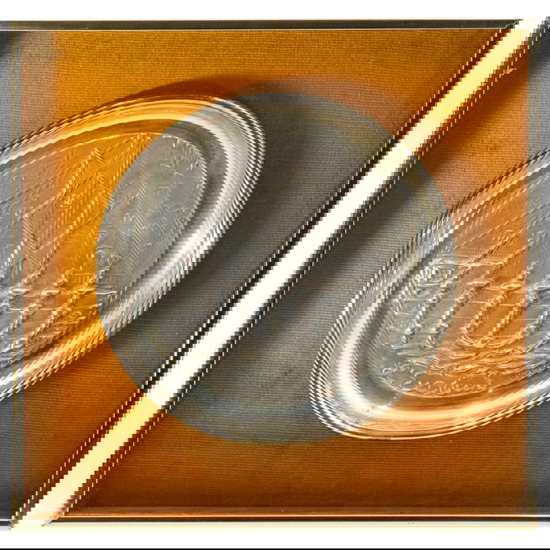 W. Schiffer "L'Exodus" Silver Overlay Plate (1 of 5)